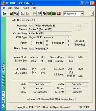 AMD AthlonXP T-bred update (2700+)