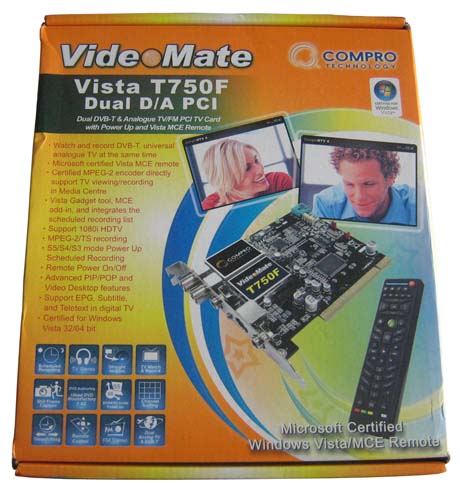 Compro VideoMate Vista T750F TV kartica