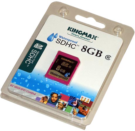 Kingmax Waterproof SDHC 8GB & Verbatim HD Video SDHC 4GB