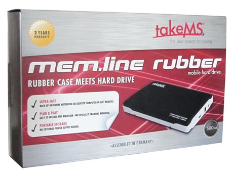 takeMS mem.line rubber 500GB – crno-bijela elegancija