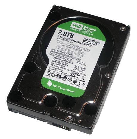 Western Digital Caviar Green 2TB – zelena grdosija