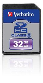 Verbatim SDHC 32GB Class 6