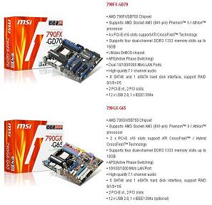 MSI 790FX-GD70/790GX-G65 Winki Editions