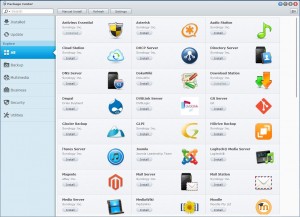 Synology 214 Package Center