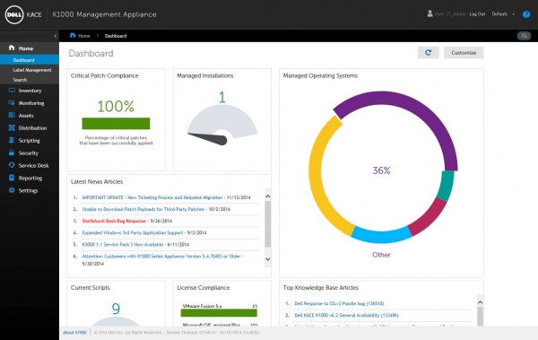 Dell KACE K1000 6.3 poboljšava sigurnost i otpornost sustava