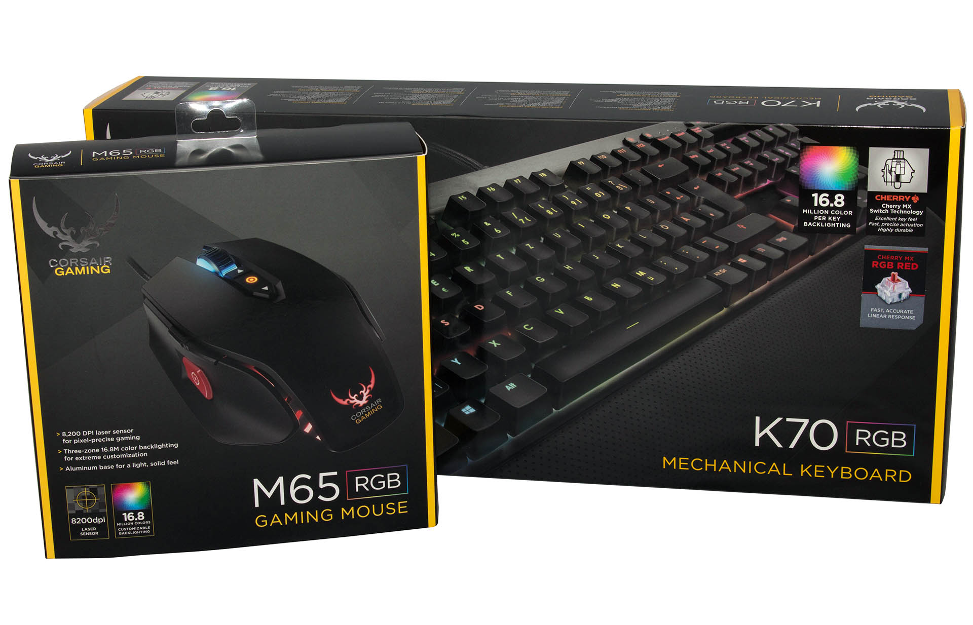 Corsair Vengeance K70 RGB & M65 RGB test