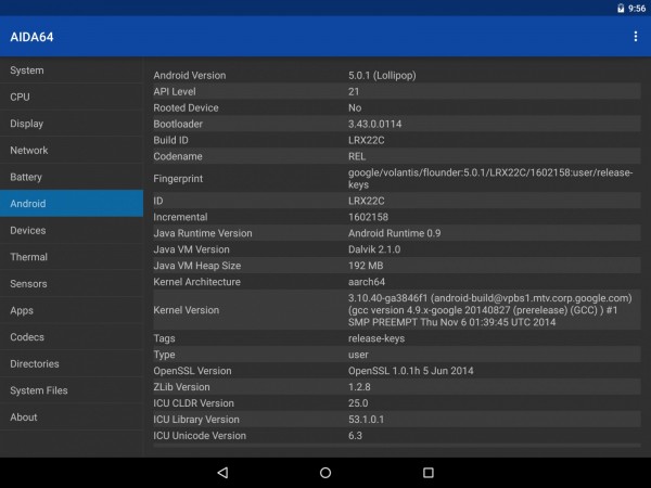 AIDA64 na Androidu