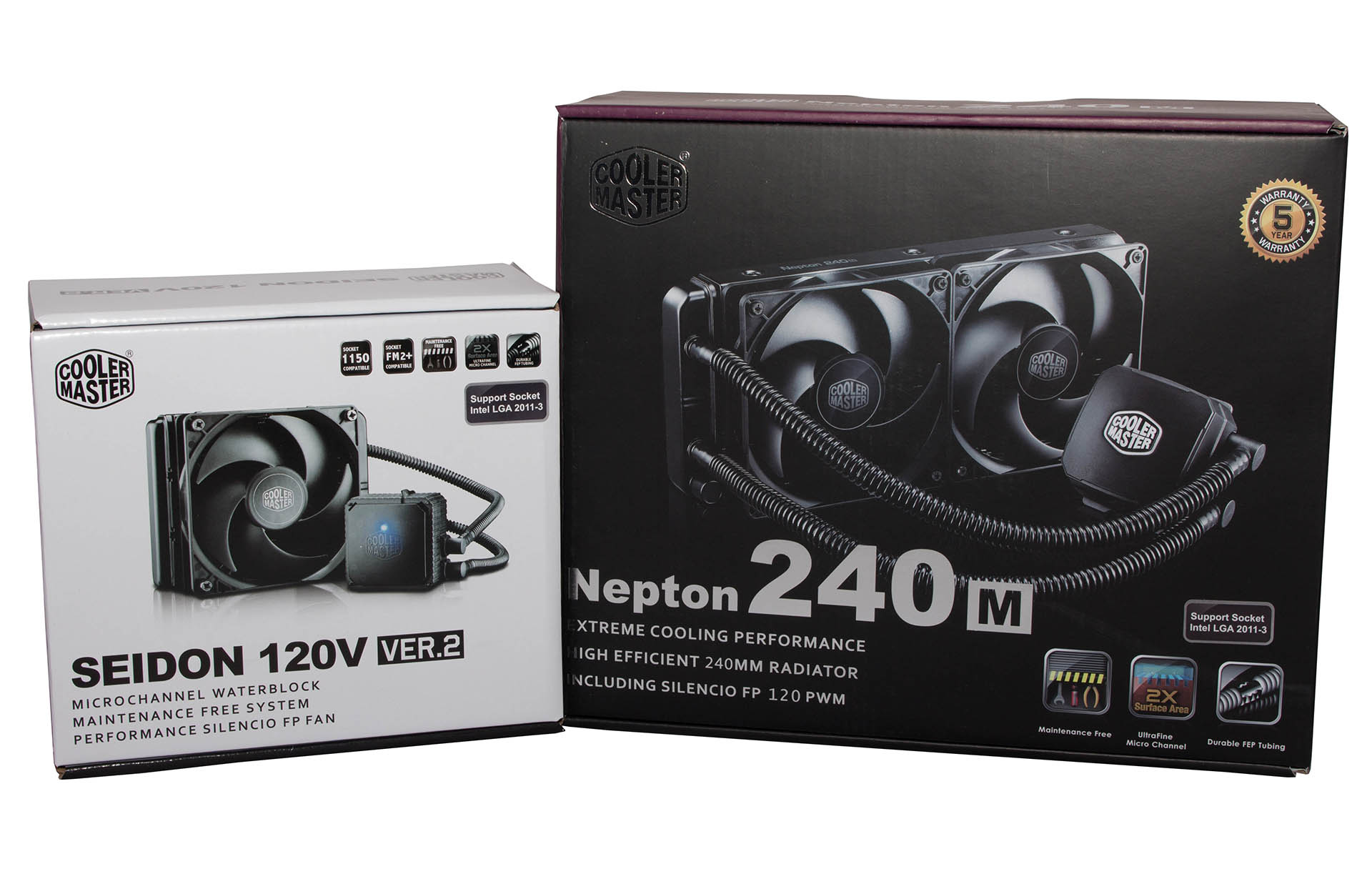 CoolerMaster Nepton 240m & Seidon 120v test