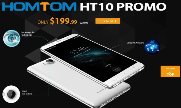 HomTom HT10 na Gearbestu