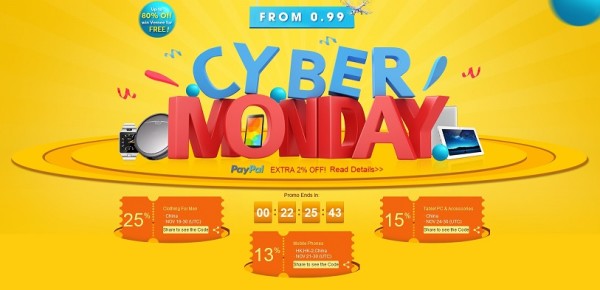 Gearbest Cyber Monday promocija