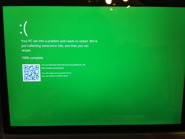 Windows 10: plava boja “zaslona smrti” postala zelena