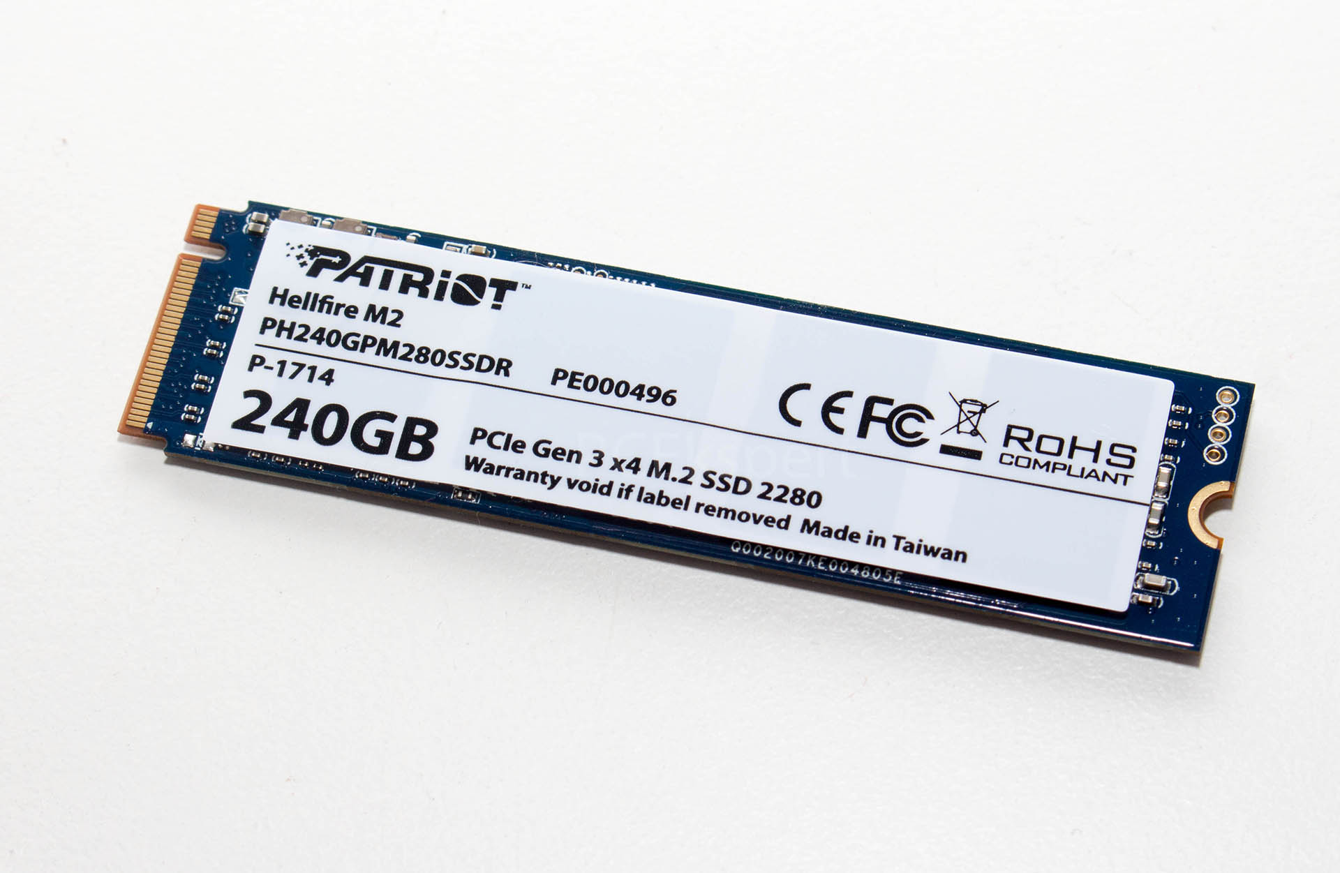 Patriot Hellfire M.2 SSD 240 GB recenzija