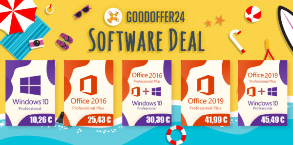 Ljetna ponuda – Windows 10 za 10,26 €, Office 2016 za 25,43 €, a oboje za samo 30,39 €