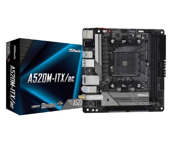 ASRock A520M-ITX/ac – osnovna Mini-ITX matična ploča s luksuznijim pravilima