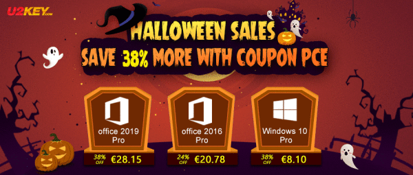 Halloween rasprodaja: Windowsi 10 Pro za 8,10€ i Office 2016 Pro za 20,78€