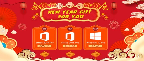 Novogodišnji poklon za vas: Windowsi 10 Pro za 7,24 € i Office 2016 Pro za 21,90 €