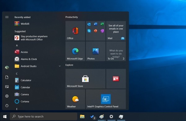 Ovo je  novi “plutajući” izbornik Start Windows 10