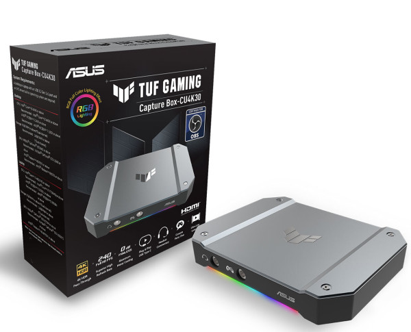 ASUS lansira TUF Gaming Capture Box CU4K30 spreman za streaming