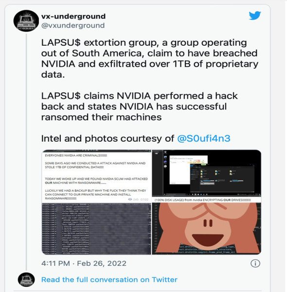 Nvidia nakon ransomware napada pokušala hakirati hakere _2