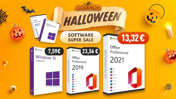 Godeal24 nudi originalni Microsoft Office za samo 13,32 €, i Windowse 10 Pro po najboljoj cijeni za rasprodaju na Noć vještica!