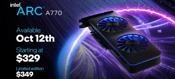 Poznate cijene za Intel Arc A770 i A750