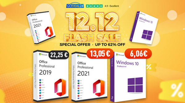 Windowsi 10 i Office 2021 po najboljim cijenama, i još popusta na Godeal24 Double 12 akciji!