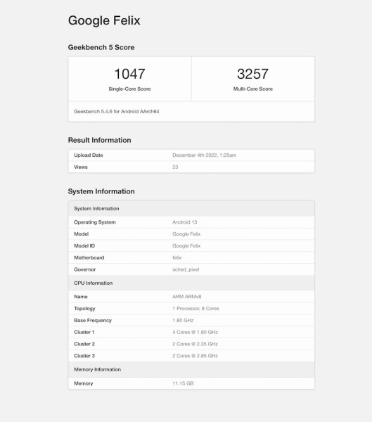 Pixel Fold osvanuo u Geekbench bazi  _1