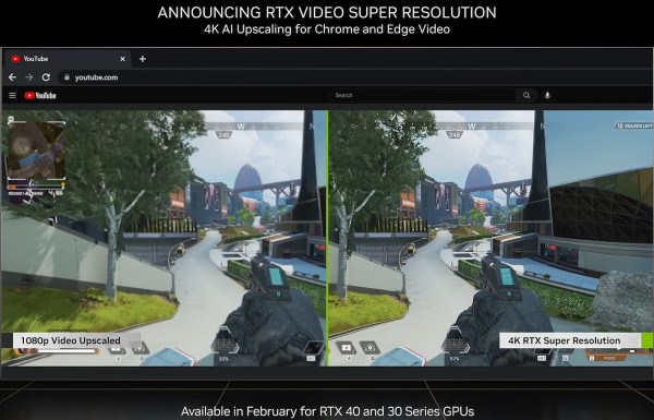 RTX Video Super Resolution može povećati
