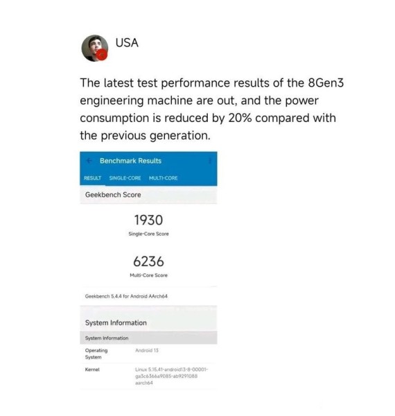 Protunapad Qualcomm Snapdragon 8 Gen3 na Apple A16_1