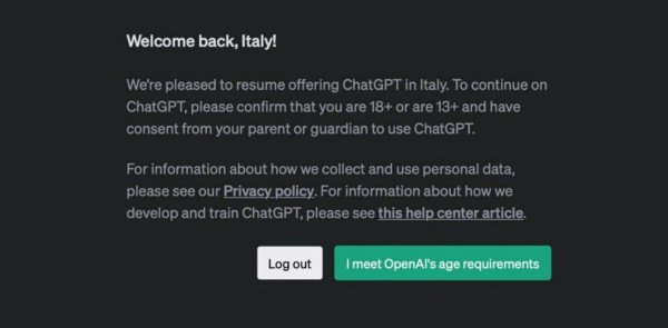 ChatGPT vratio se u Italiji nakon privremene zabrane_1