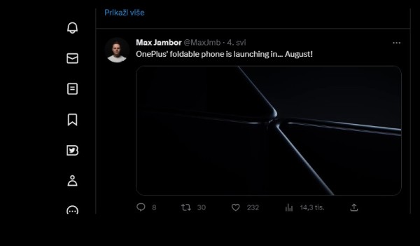 OnePlusov prvi sklopivi telefon bit će predstavljen u kolovozu