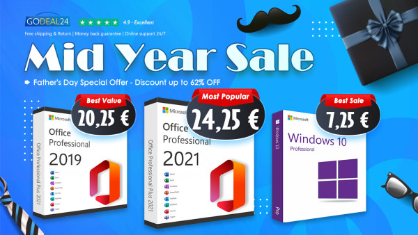 Dobrodošli u Godeal24 polugodišnju promotivnu rasprodaju u kojoj možete kupiti Office 2021 Pro Plus za samo 13,05€!