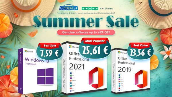 Najbolje akcije na Microsoft Office kreću sada! Kupite doživotnu licencu za Office 2021 Pro Plus za samo 25,62 € na Godeal24 shopu!