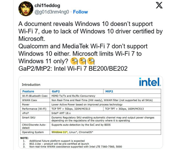 Windows 10 možda neće podržavati Wi-Fi 7 (3)