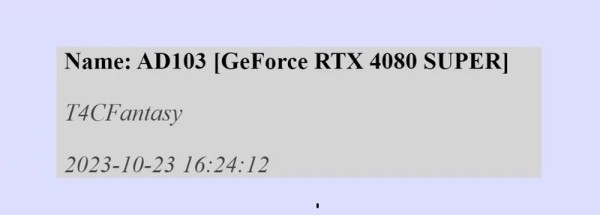 Uočena NVIDIA GeForce RTX 4080 SUPER grafička kartica
