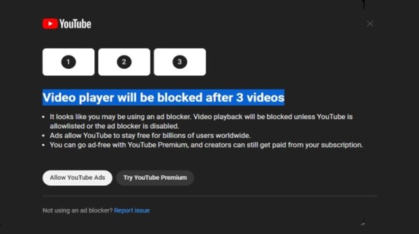 YouTube globalno blokira programe sakrivanja oglasa
