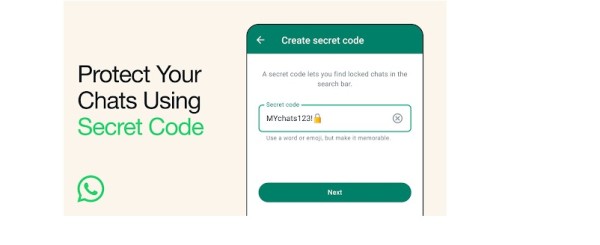WhatsApp tajni kod za zaključavanje chata