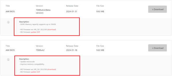 MSI BIOS ažuriranje utire put kapacitetima 256 GB za DDR5 memoriju (1)