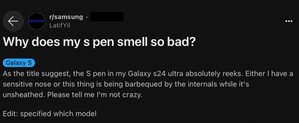 Ima li i vaša S Pen olovka u Galaxy S24 Ultra neugodan miris_1
