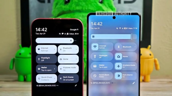 android-15-quick-settings-side-by-side-new-and-old-in-dark-mode