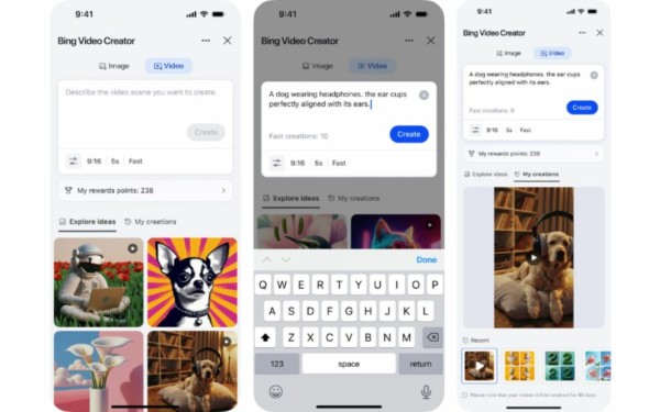 Microsoft ubacio besplatan AI video alat u Bing – i to uz Soru-2