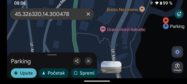 gmaps_Spremite lokaciju parkiranja
