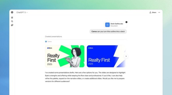 Canva u ChatGPT-u