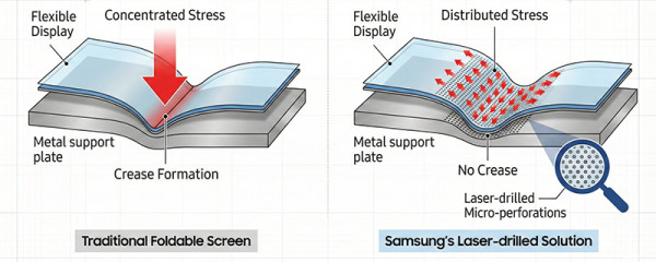 Kako Samsung uklanja nabor na preklopnom ekranu ?