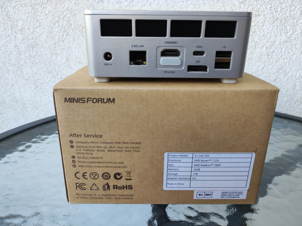 minisforum x1 lite back