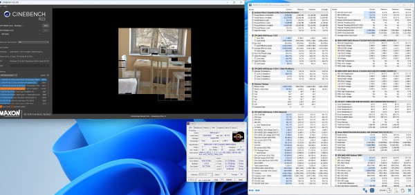 minisforum x1 lite cinebench r23 hwinfo